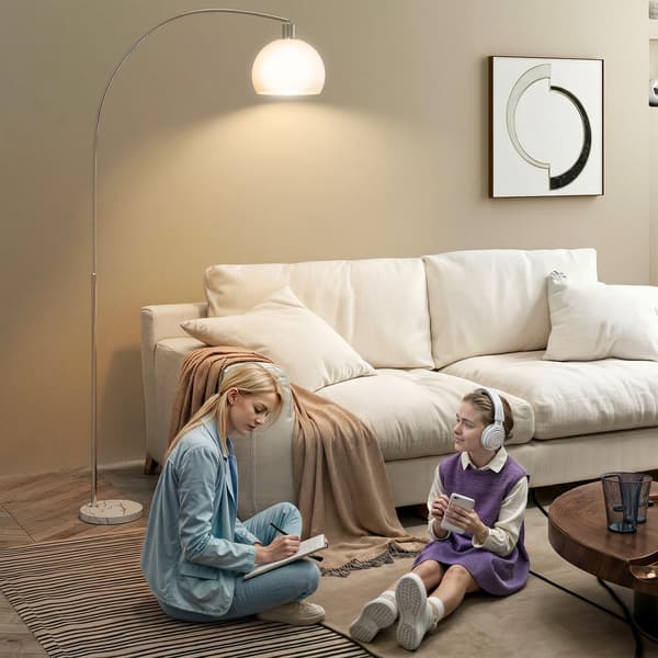 Gulvlampe 26x90x180 cm hvid