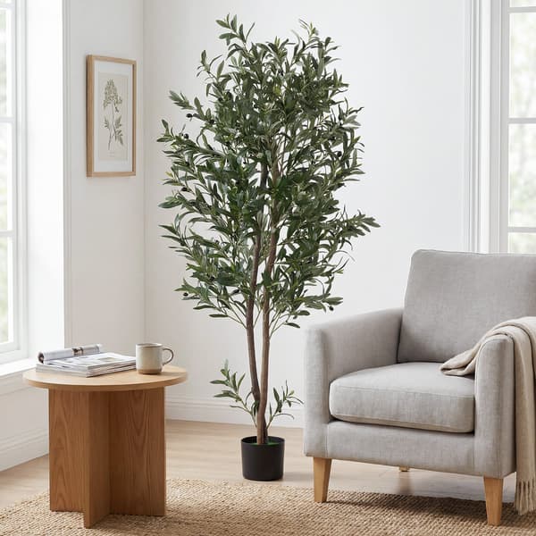 Konstgjord olivträd, 180 cm, Grön, Polyestertextilblad , Star