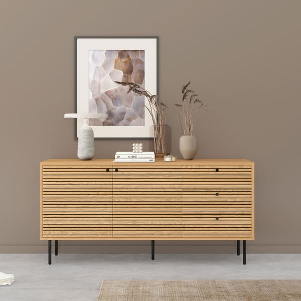 Skænk LINE 150x40x74 cm egetræ melamin