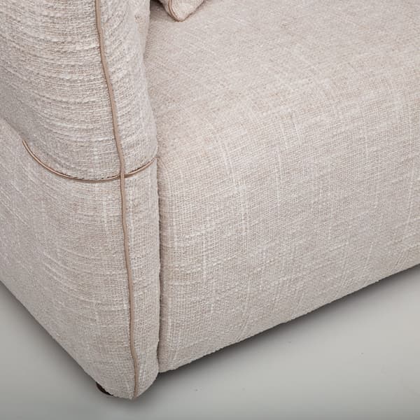 Soffa CALLA 4-sits 284x100x92 cm vit tyg