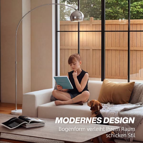 Gulvlampe 26x100x167 cm sølv