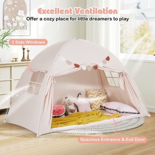 Pavillon, 201x100x122 cm, Beige, Sammenklappelig