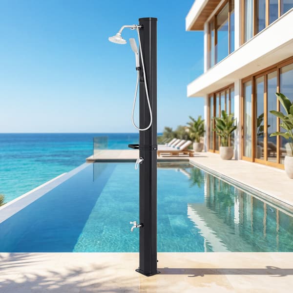 Solardusj til haven 35L 18x14,5x216,5 cm sort