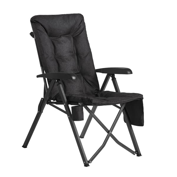 Campingstol 70x59,5x110 cm Svart Fällbar