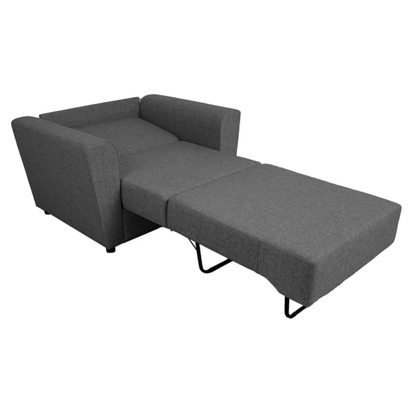 Fåtöljbädd VESPER 112x83x86 cm Mörkgrå Tyg