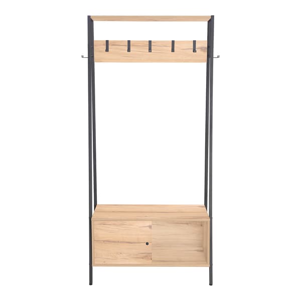Eteishylly HANNES 84x40x180 cm rustiikkinen melamiini