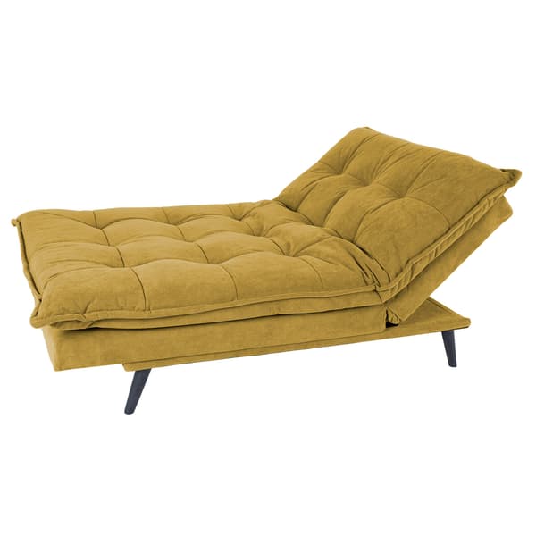 Soffa Säng SPRY 193x92x89 cm Gul Sammet