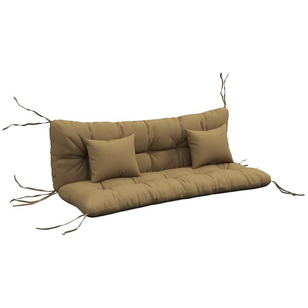 Sittdyna Set 150x50x10 cm Brun Polyester