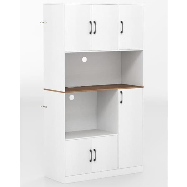 Spisekammerkabcmet, 180 cm, Hvid