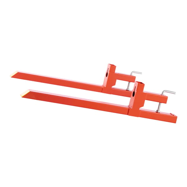 Pallgafflar, 109x23x8 cm, Orange, Stål