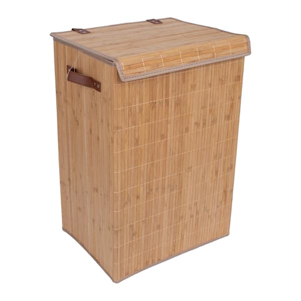 Tvättkorg MAX DAY 40x30x63 cm Beige Tyg