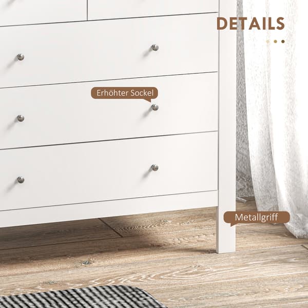 Skænk 79x39,5x80,5 cm Hvid, opbevaring