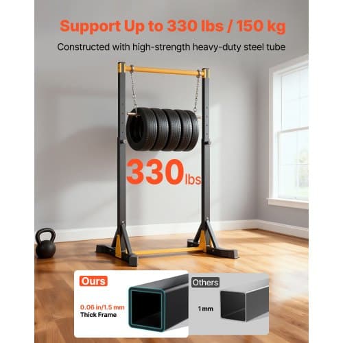 Pull Up Bar, 103x120x218 cm, Stål, Justerbar, Träningsutrustning