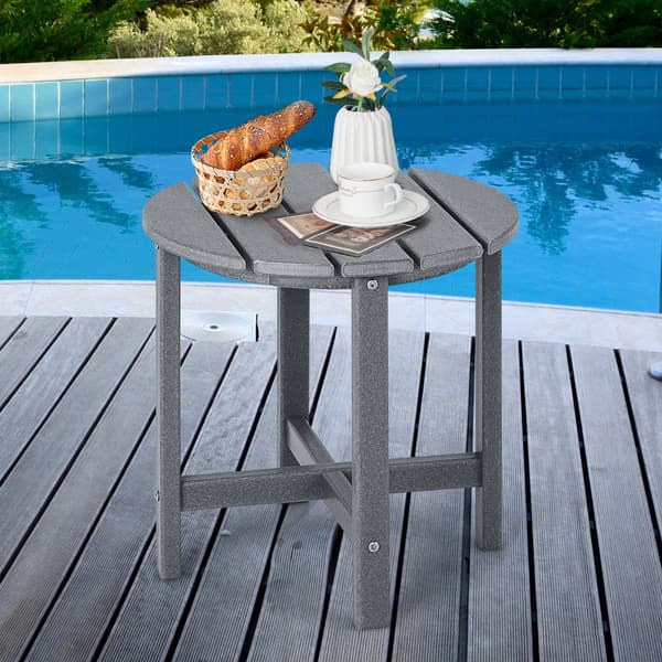 Sidobord, 46x46 cm, Grå - Material: HDPE , Star