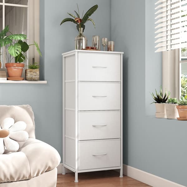 Kommode 30x39,6x95,2 cm Hvid MDF