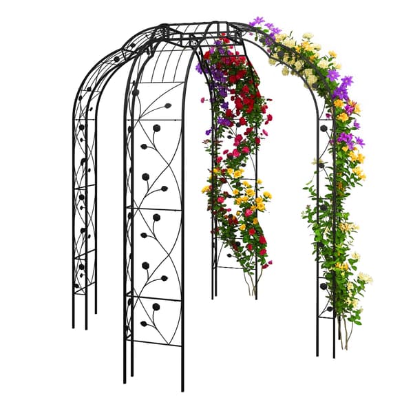 Rose Arch Metall Svart, Kodustaar