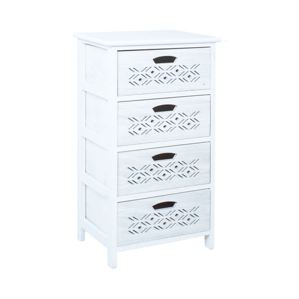 Kommode MIHKLI 40x29x73 cm Hvid Træ