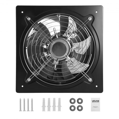 Udsugningsventilator, 35x35x17 cm, Stål, Ventilation