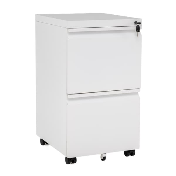 Rullende kontorpodium 44x37x67 cm sort