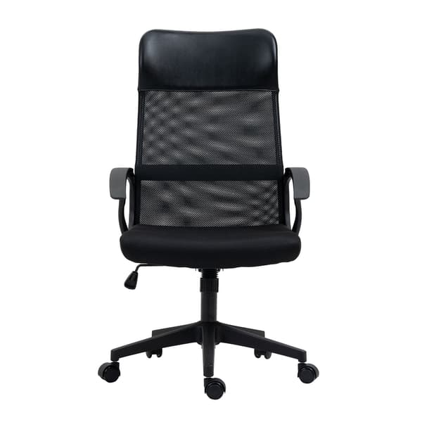 Kontorstol Linus 60x62x107-117 cm Sort