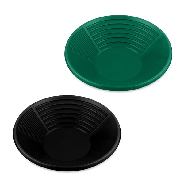 Guldvaskningsfat set, 8x38 cm, Svart, Plast, Kodustaar