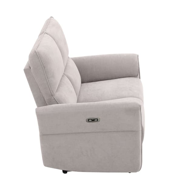 Fåtöljsoffa Damika 143x92x103 cm Grå Chenille Tyg