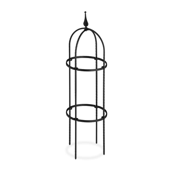 Trädgårdsobelisk set, 85x25 cm, Svart, Stål, Kodustaar