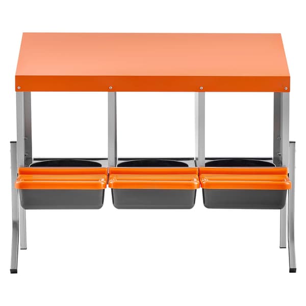 Hönsrede, 79,5x52,5x67,5 cm, Orange, Galvaniserat stål