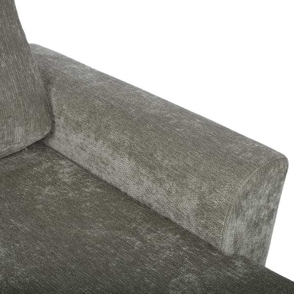 Hörnbäddsoffa INGA 217x160x88 cm Ljusgrönt tyg