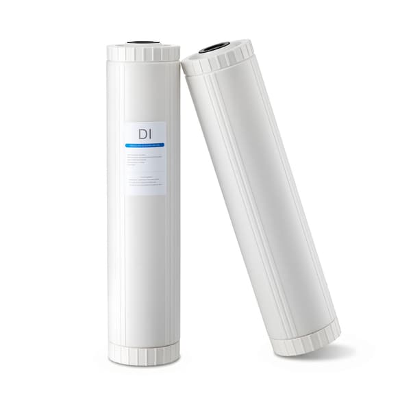 Avjoniseringsfilter 2x4L Blandadbäddsresin Utbytesfilter 11x11x51 cm