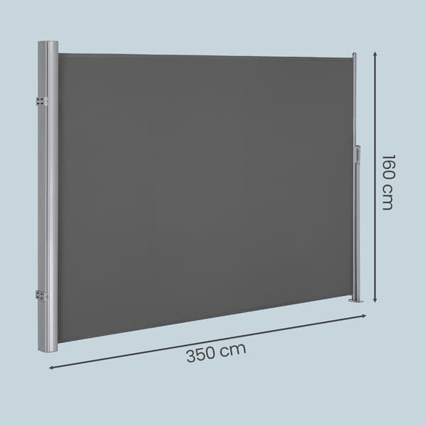 Side markise 160x350 cm Antracit
