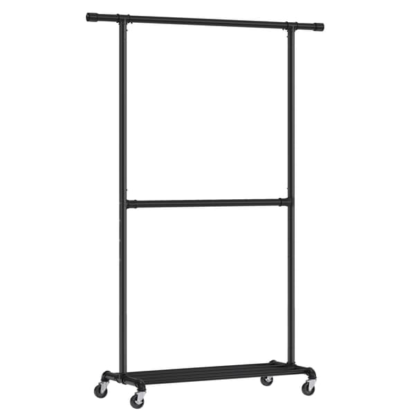 Klädställ 49x130x198 cm Vit Metall