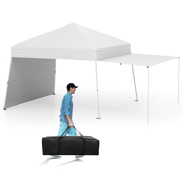 Pop-up pavillon, 14x9,2x8,3 ft, hvid , Star