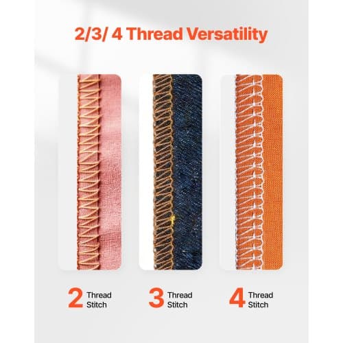 Overlock symaskin, 32x28x32 cm, vit