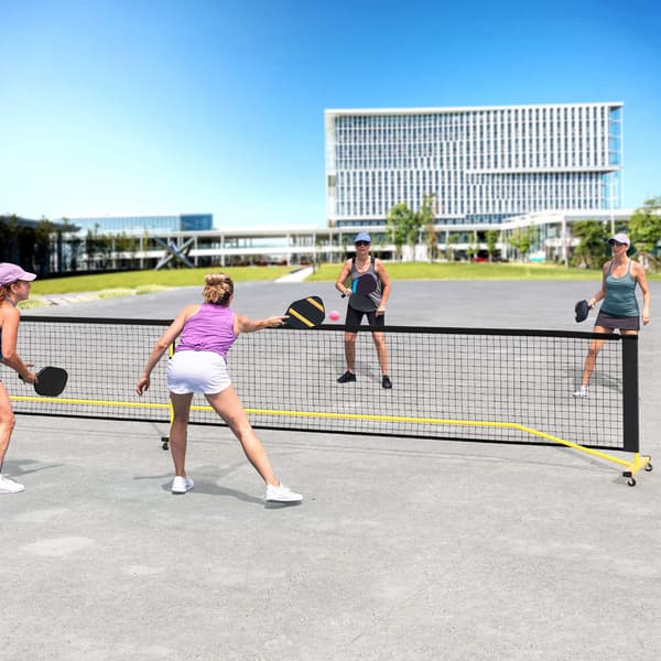 Pickleballnet-system, 674x60,5x92 cm, Sort Gul , Star