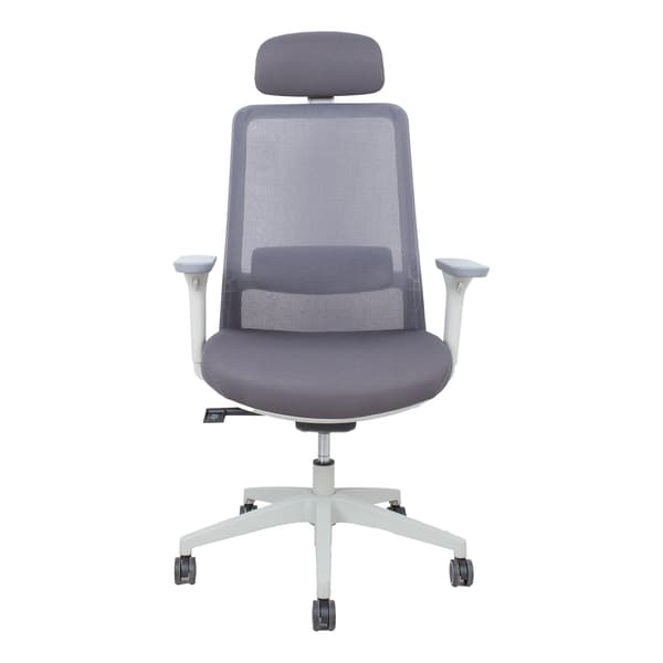Kontorstol SANTO 64x64x115-125 cm Grå Mesh Stof