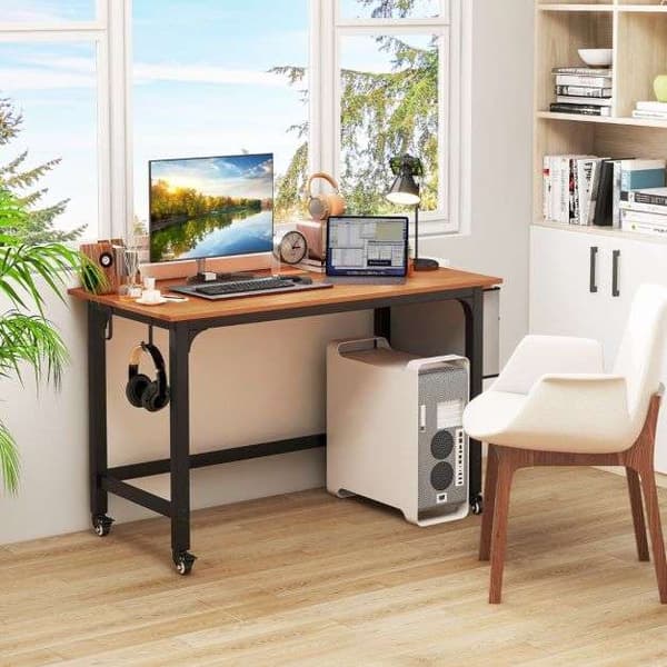 Mobil computerbord, 120x60x75 cm, Sort , Star