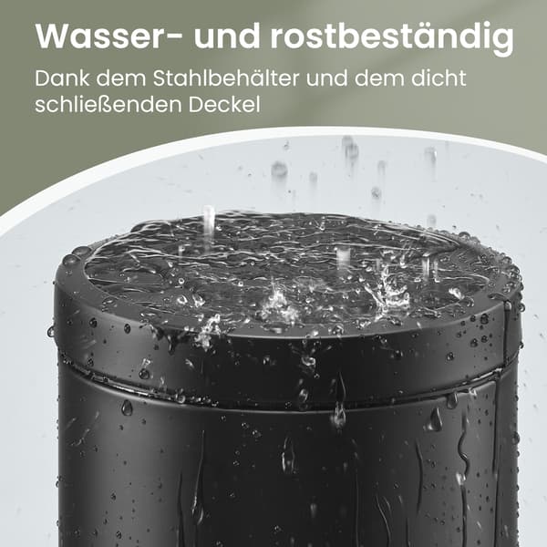 Kosmetikbeholder 22,4x17,3x25,4 cm Sort Stål