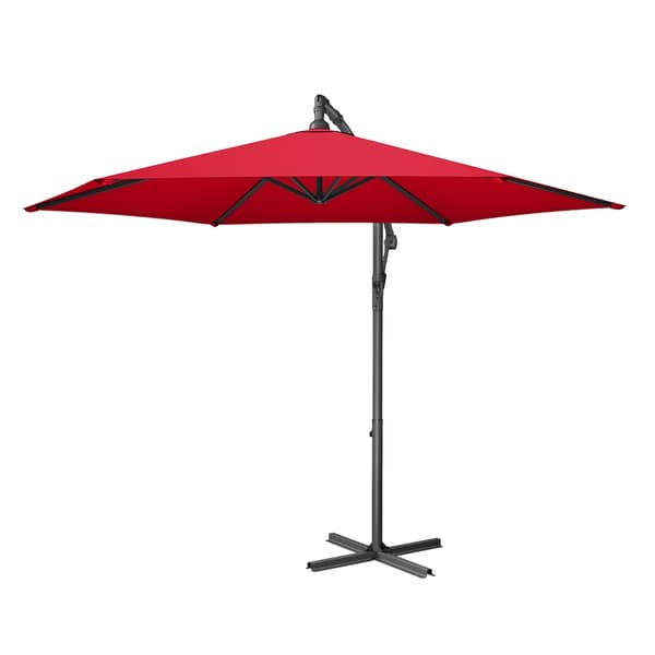 Parasol 300 cm diameter Röd Metall