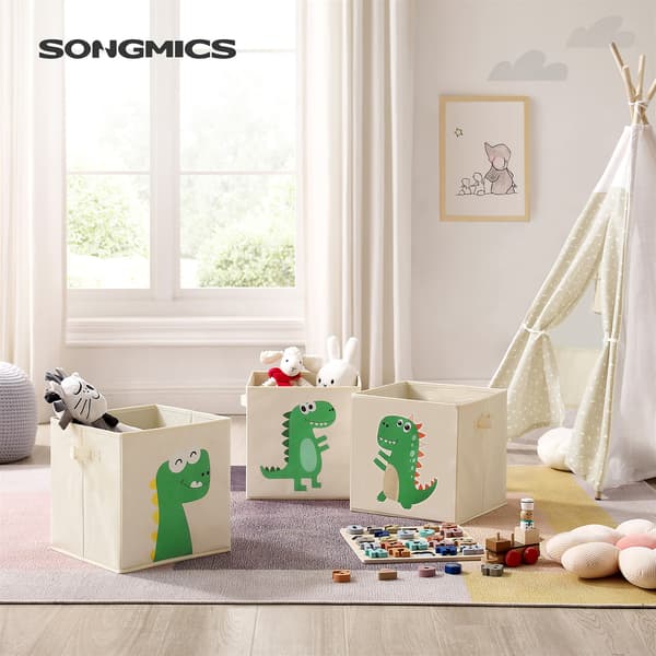 Förvaringslåda set, 30x30x30 cm, Vit