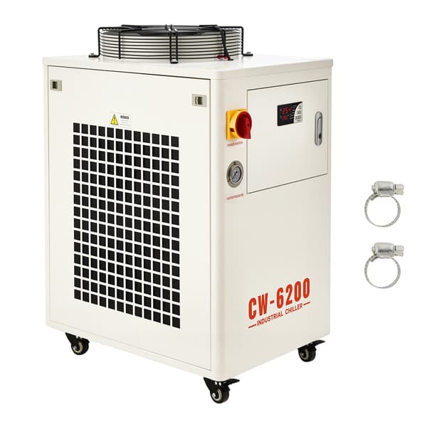 Industriel vandkøler, 5000W, 15 L, kølesystem, stål