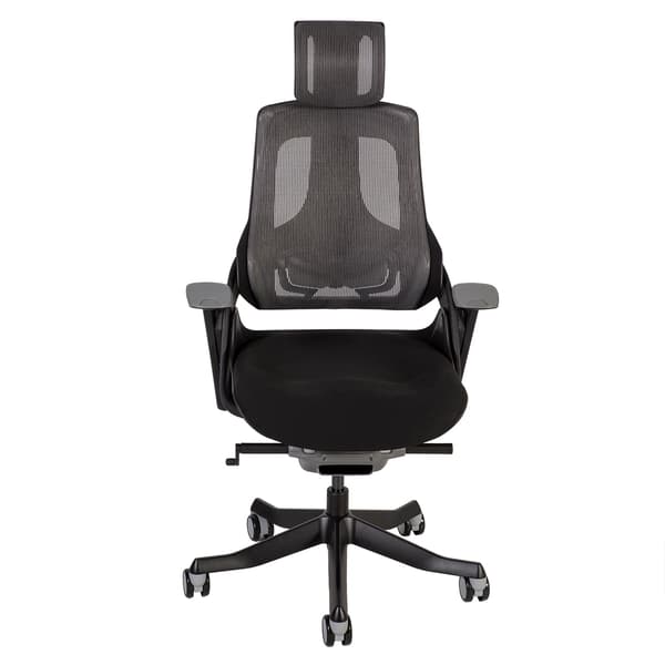 Kontorstol WAU 70x70x112-129 cm Sort Grå