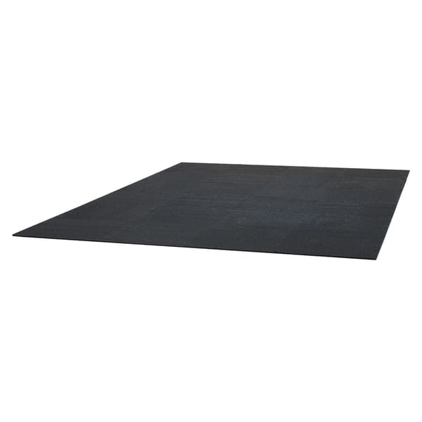 Träningsmattset, 61x61x1 cm, Svart