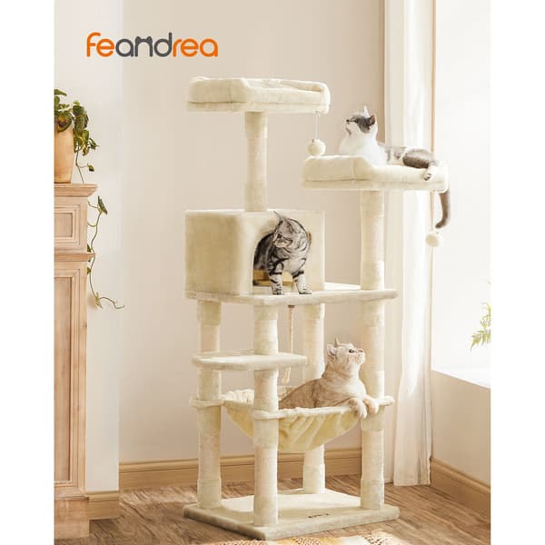 Kattträd 143x55x45 cm Beige
