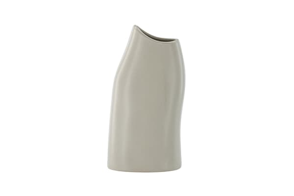 Vase, Ernst, 23x12x9 cm, Lysegrå