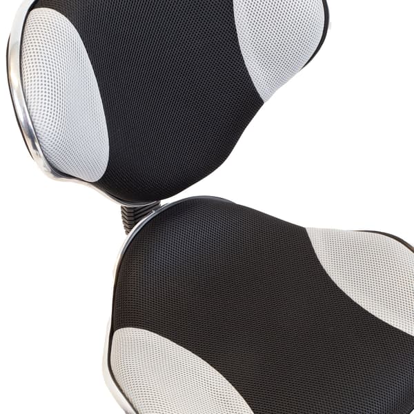 Kontorstol PIPA 48x58x78-87 cm Sort Grå
