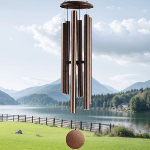 Vindspel, 127x14 cm, Koppar, Aluminium