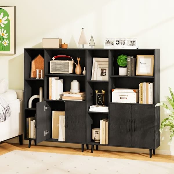 Bogreol, 80x23x119 cm, Sort, Opbevaring , Star