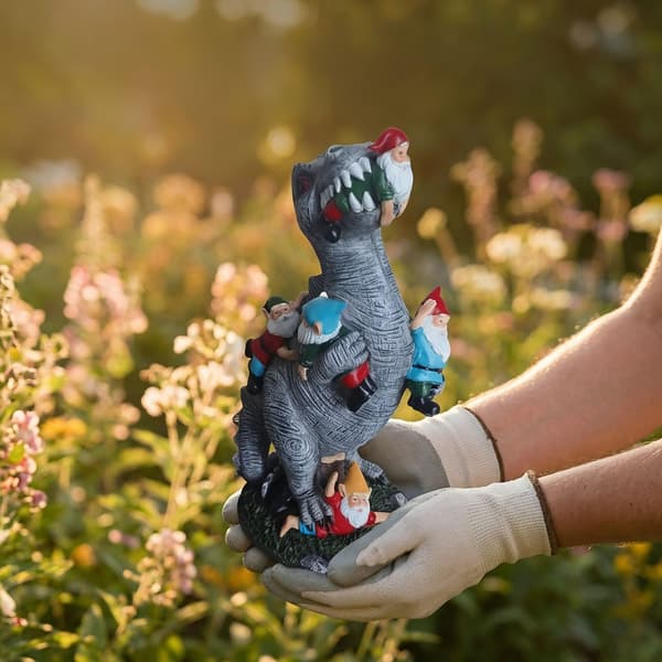 T-Rex havefigur der spiser nisser, Kodustaar