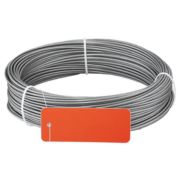 Wire Rope Kit, 35.1 m, 2 mm, 304 rustfrit stål, stål, gør-det-selv